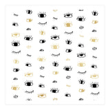 Gold and black eyes and lashes pattern (Print Only) thumbnail