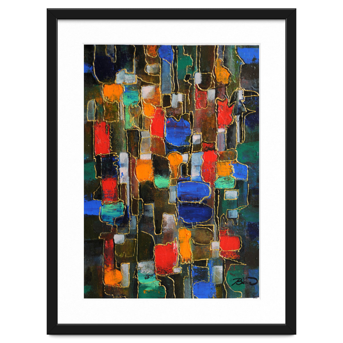 Abstract Brooklyn...38x28.cm. Acrylic