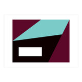 Geometric Shapes No. 84 - purple & turquoise  (Print Only) thumbnail