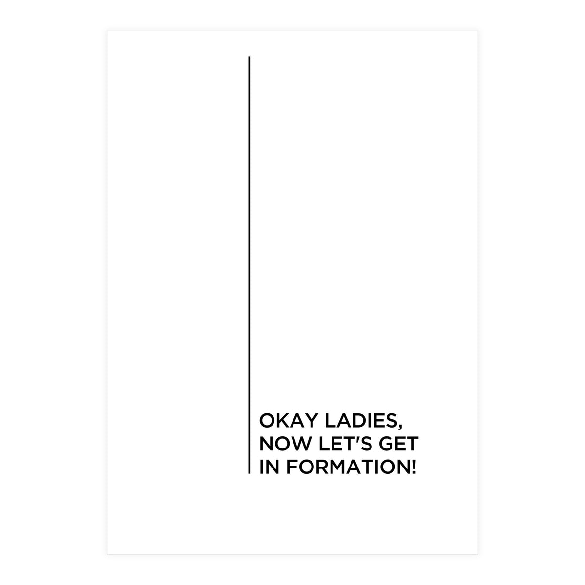 FORMATION (Print Only)