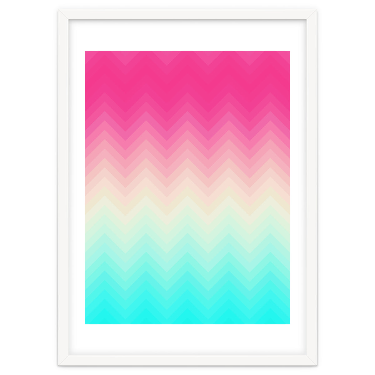 Chevron pink and blue