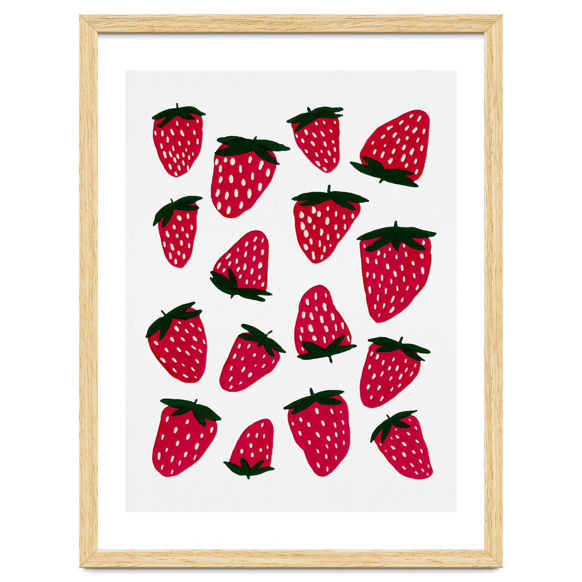 Summer strawberries red