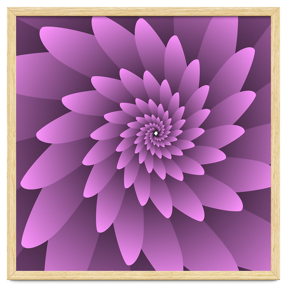 3 D Floral Modern Pink Art
