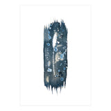 Indigo Blue Botanical Leaves No. 18 (Print Only) thumbnail
