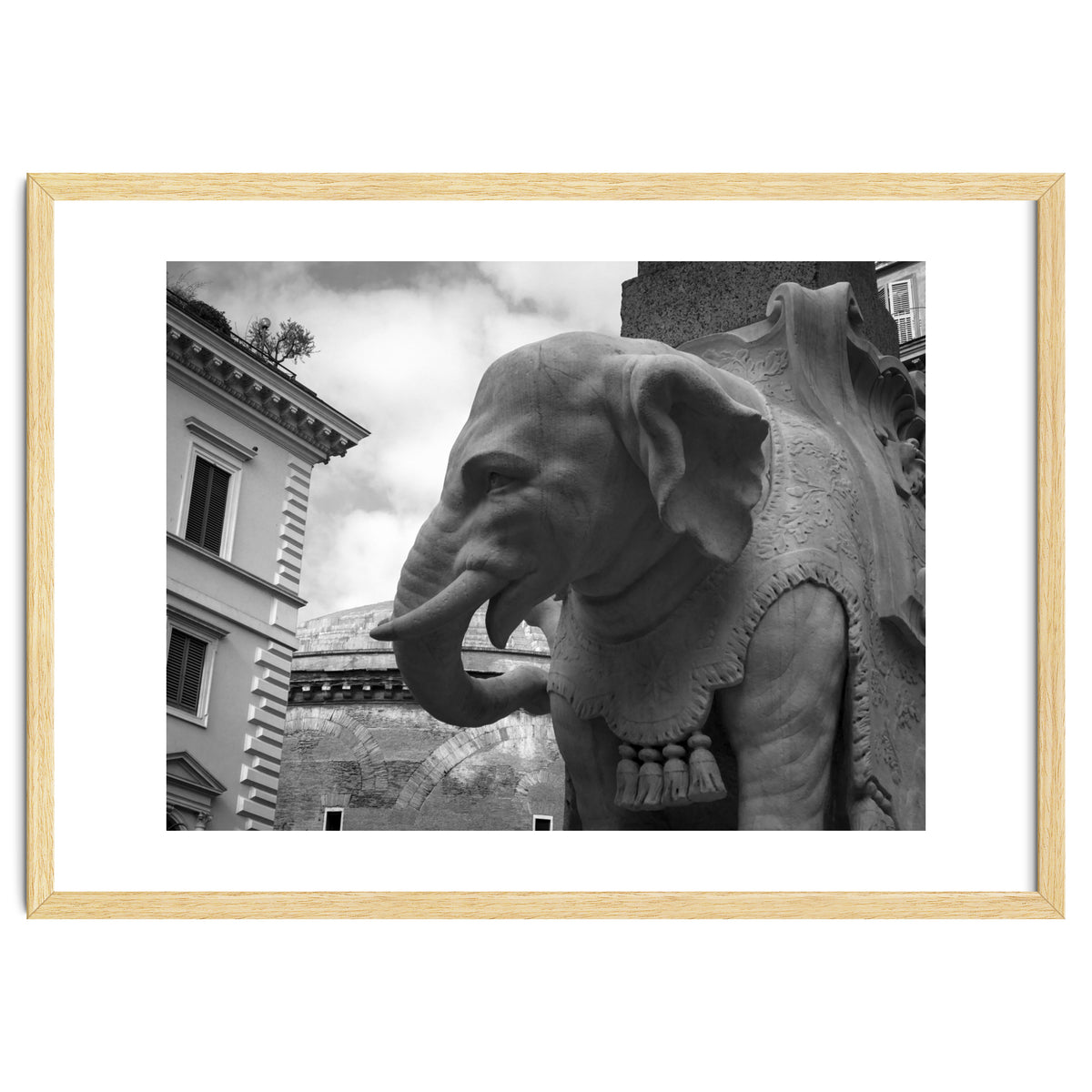 Elephant and Obelisk