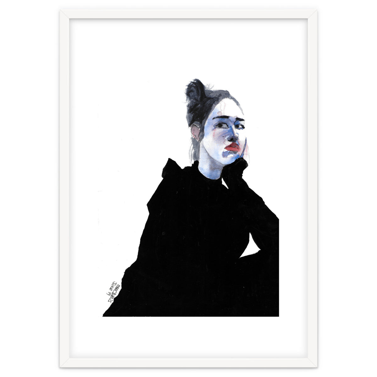 Untitled #48 Woman in a black dress