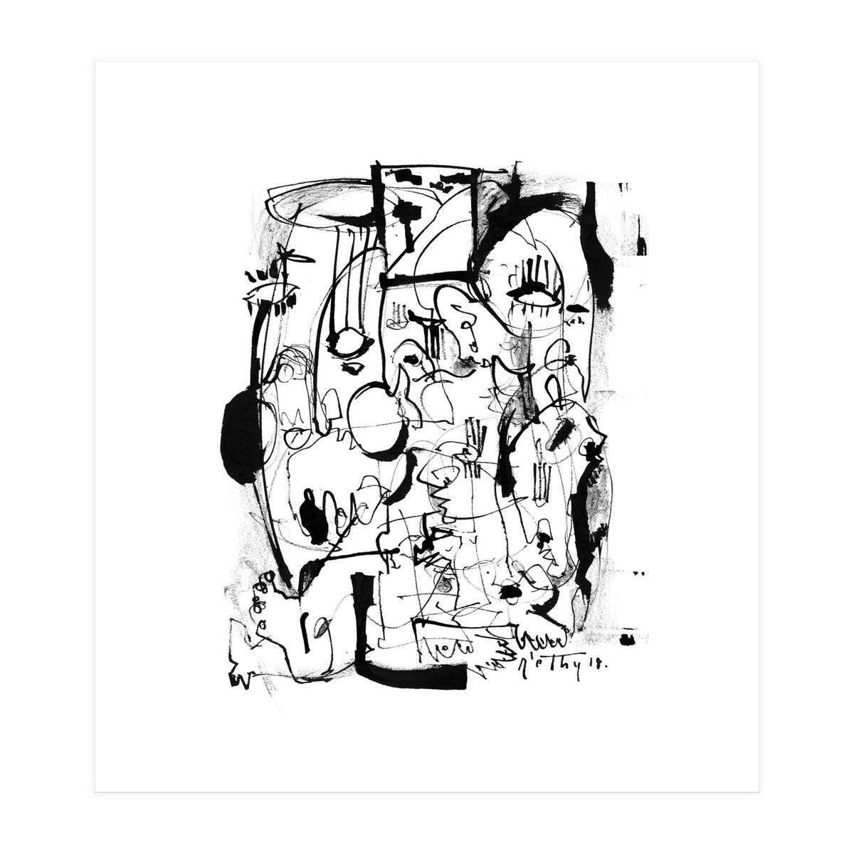 Inside The Mind - b&w (Print Only)