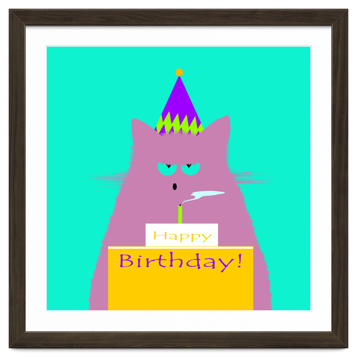 Birthday Lilac Cat