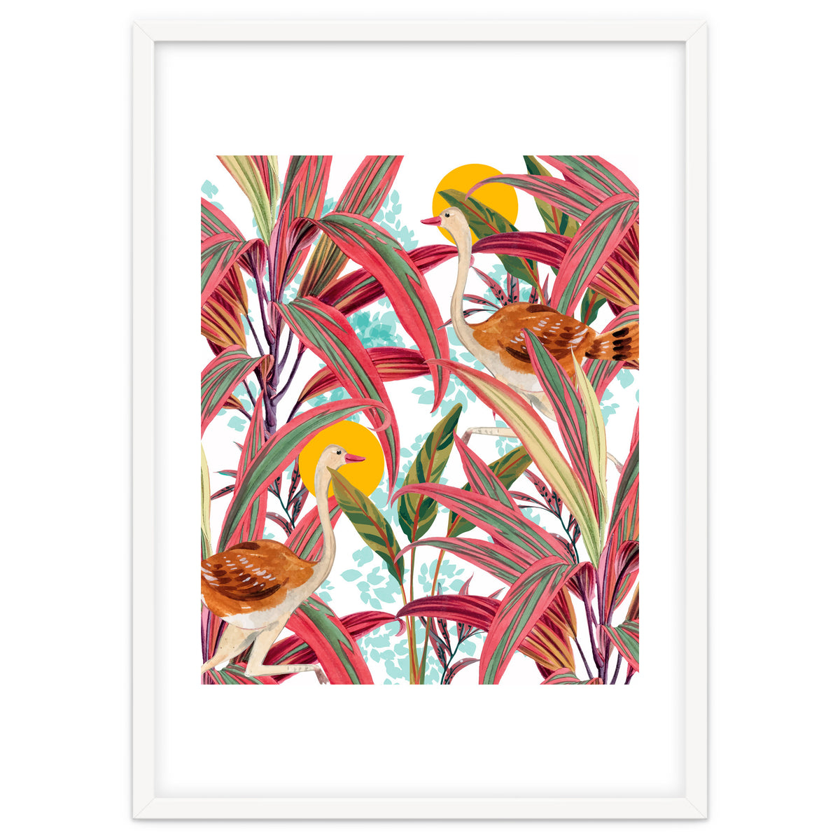 Faith Is The Bird That Feels The Light When The Dawn Is Still Dark, Vintage Botanical Nature Painting Jungle