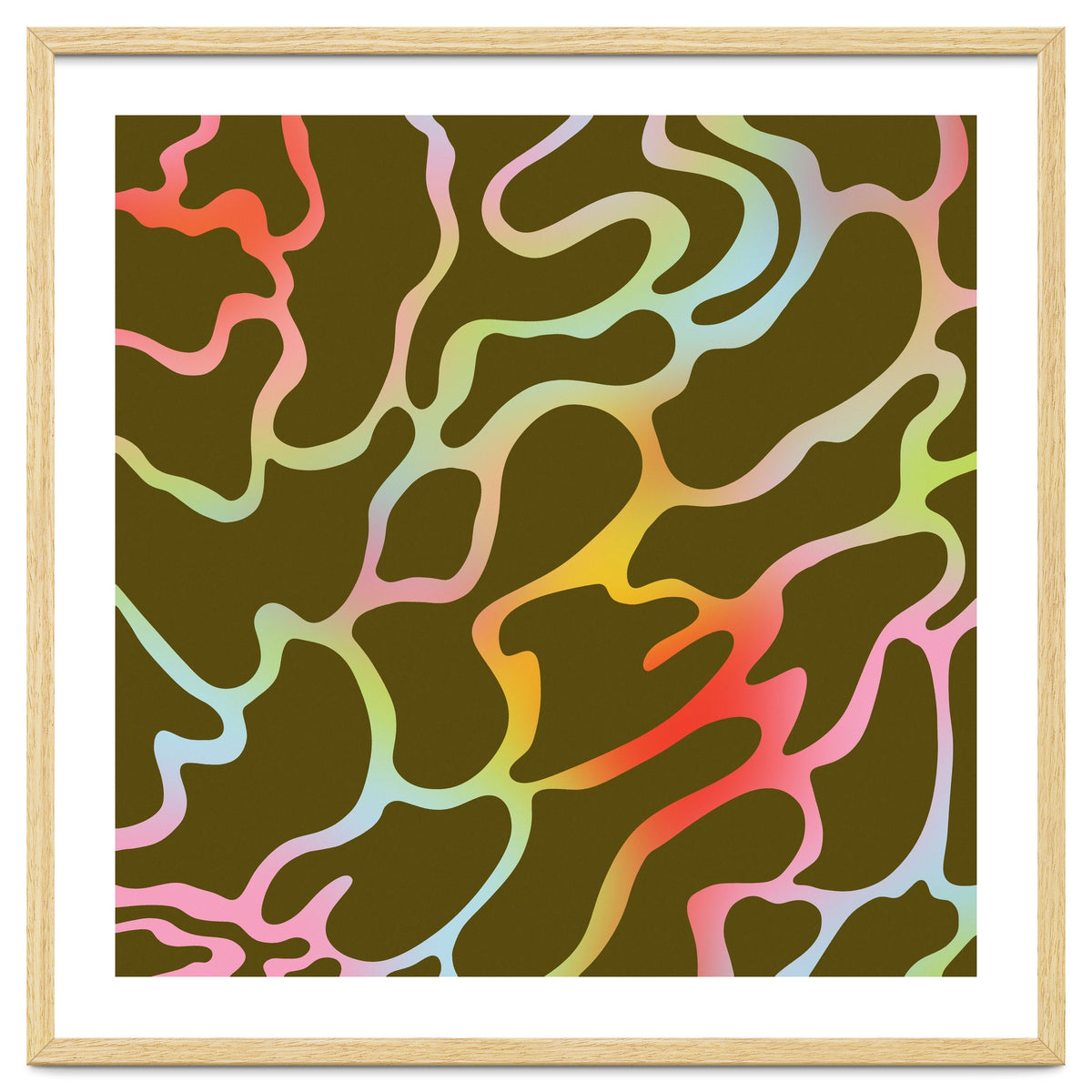 Colorful Wavy Lines Pattern \\ Multicolor Gradient