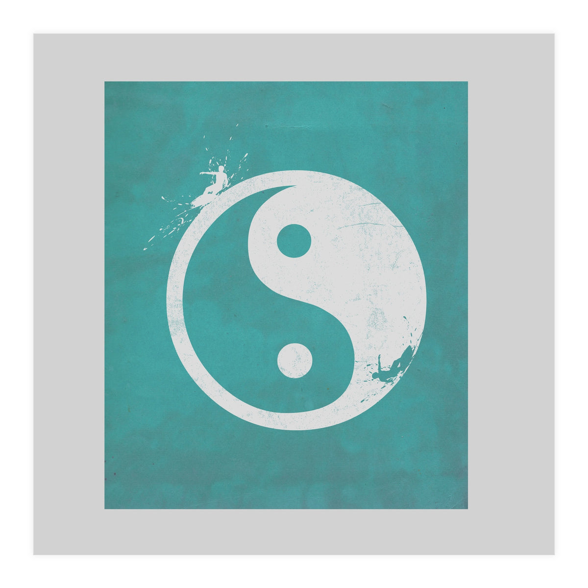 Yin Yang Surfers (Print Only)