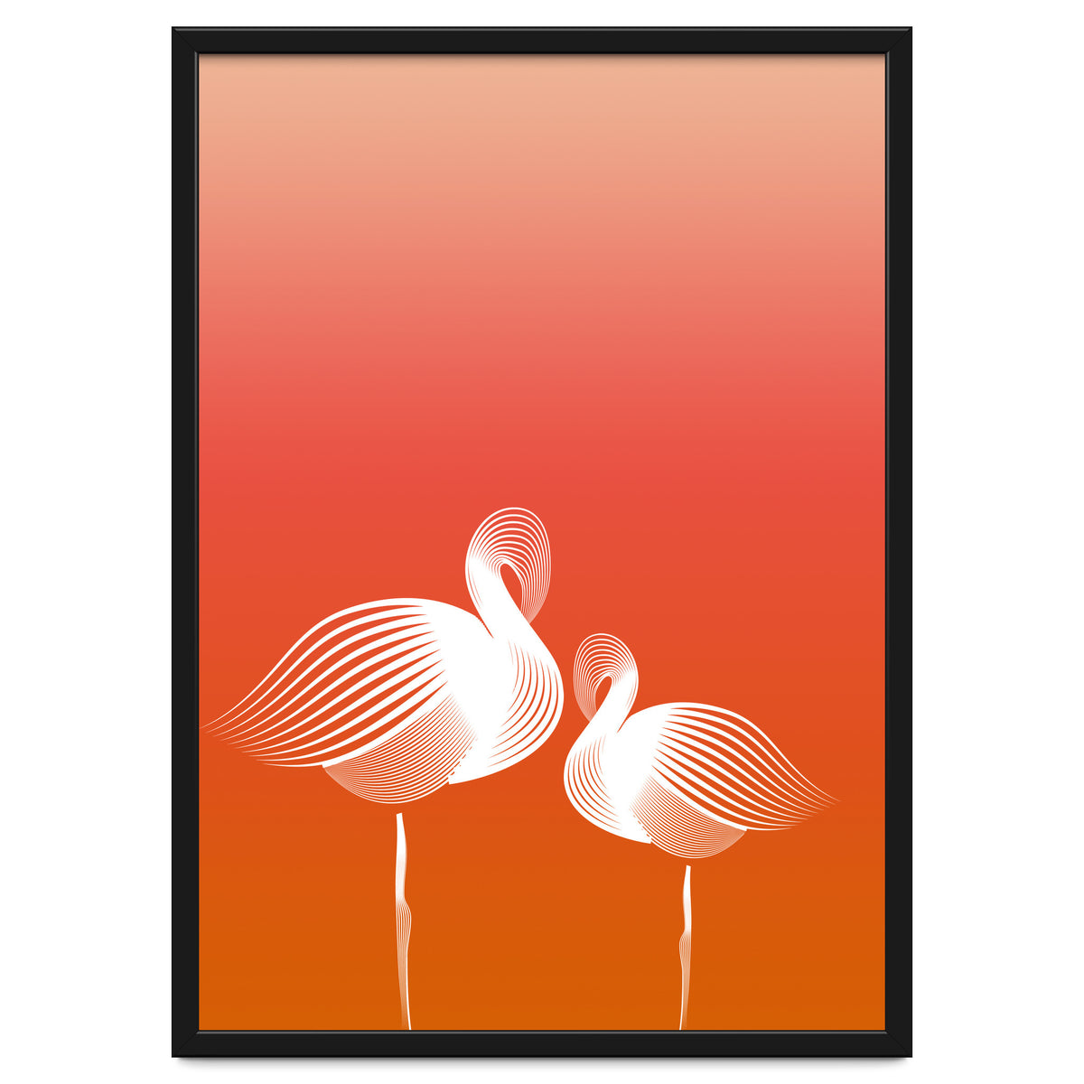 Meditating Flamingos