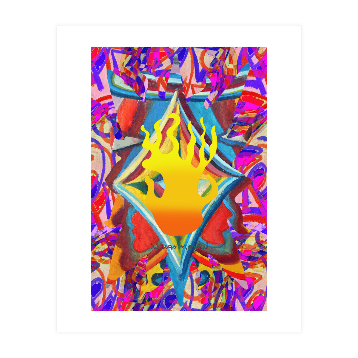 Fuego Y Graffiti 30 (Print Only)