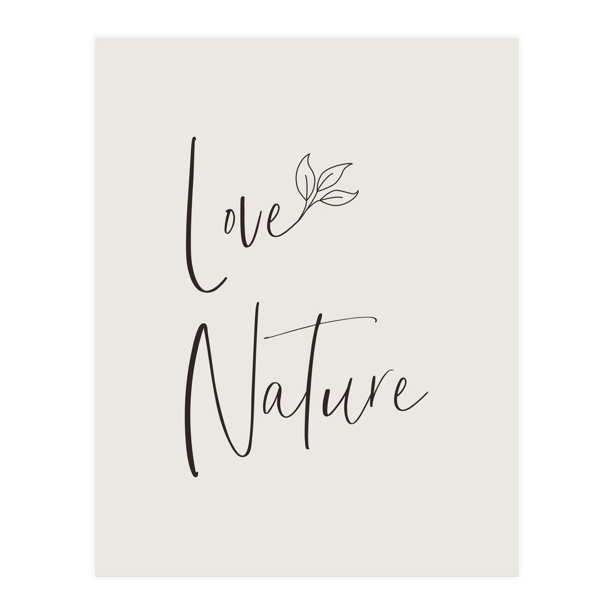 Love nature - minimalist (Print Only)