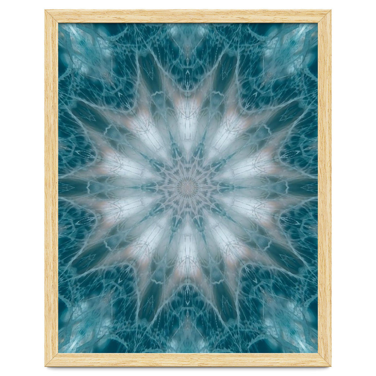 Mandala - Green, White, Rose
