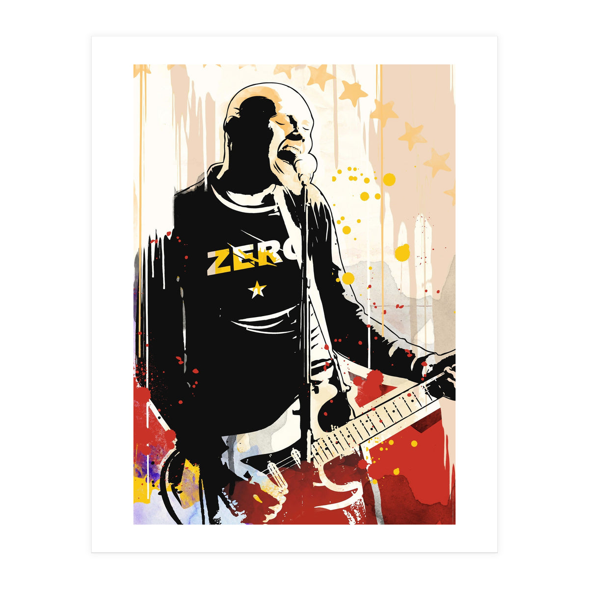 Billy Corgan pop art poster (Print Only)
