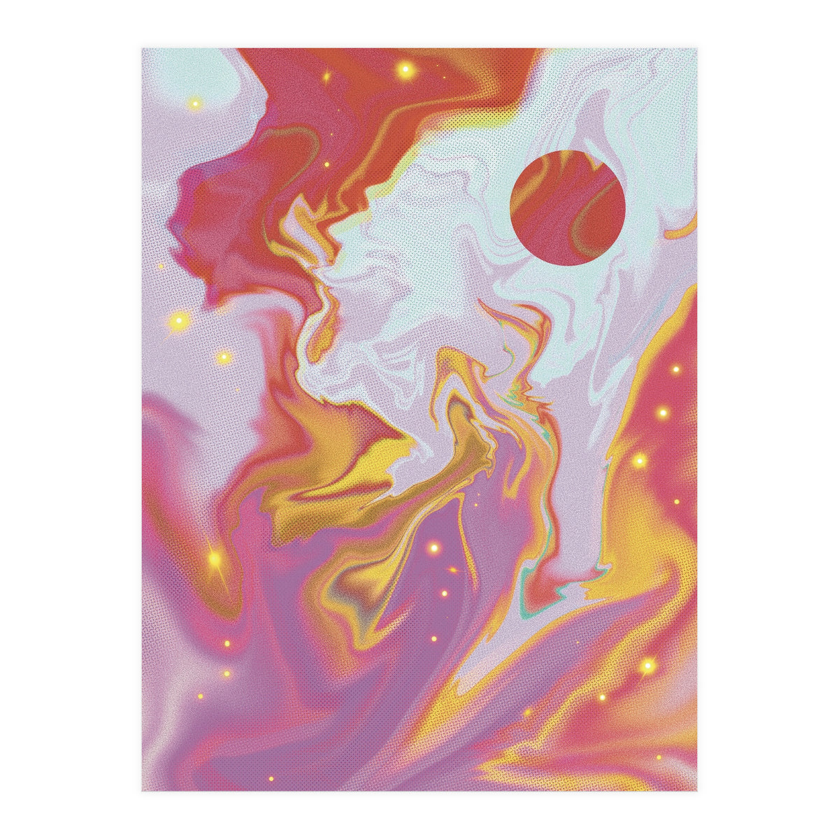 Red Planet Mars Space Marble (Print Only)