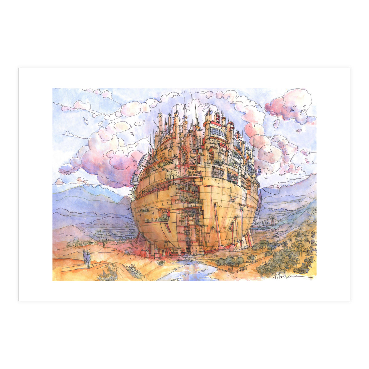 La Citta' Sferica (Print Only)