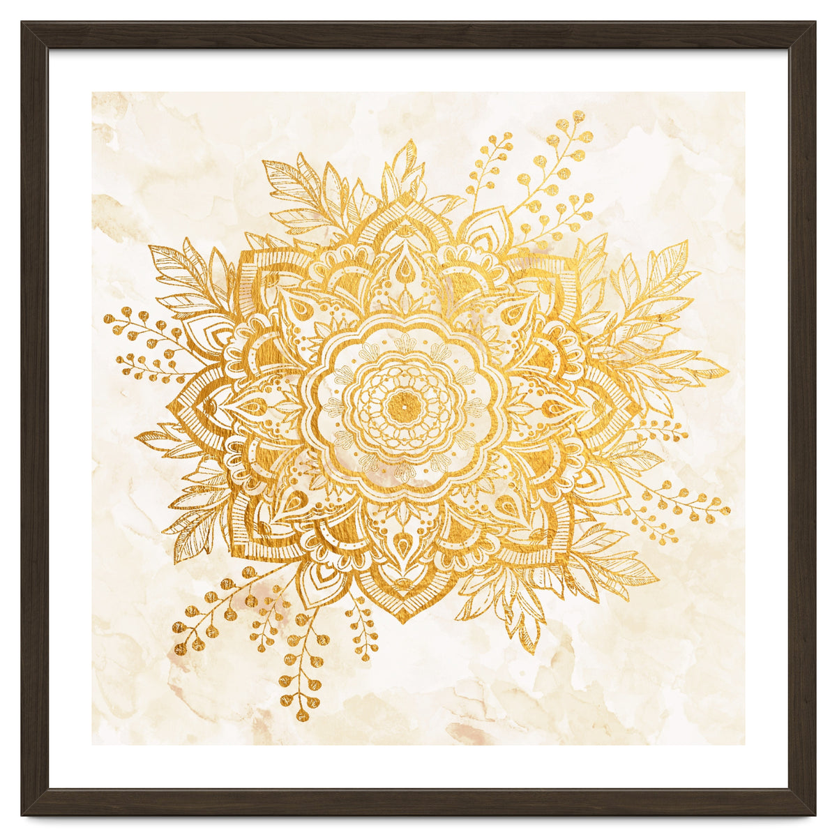 Queen Starring of Mandala-Gold Sunflower II
