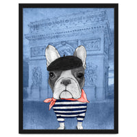 French Bulldog With Arc De Triomphe