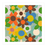 70s Flowers Blue (Print Only) thumbnail
