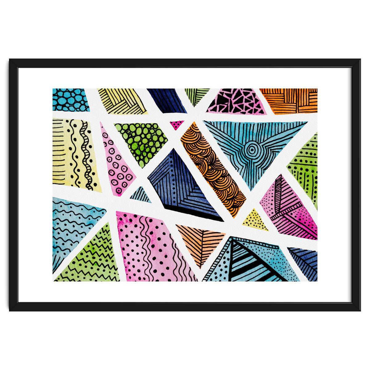 Geometric doodle pattern