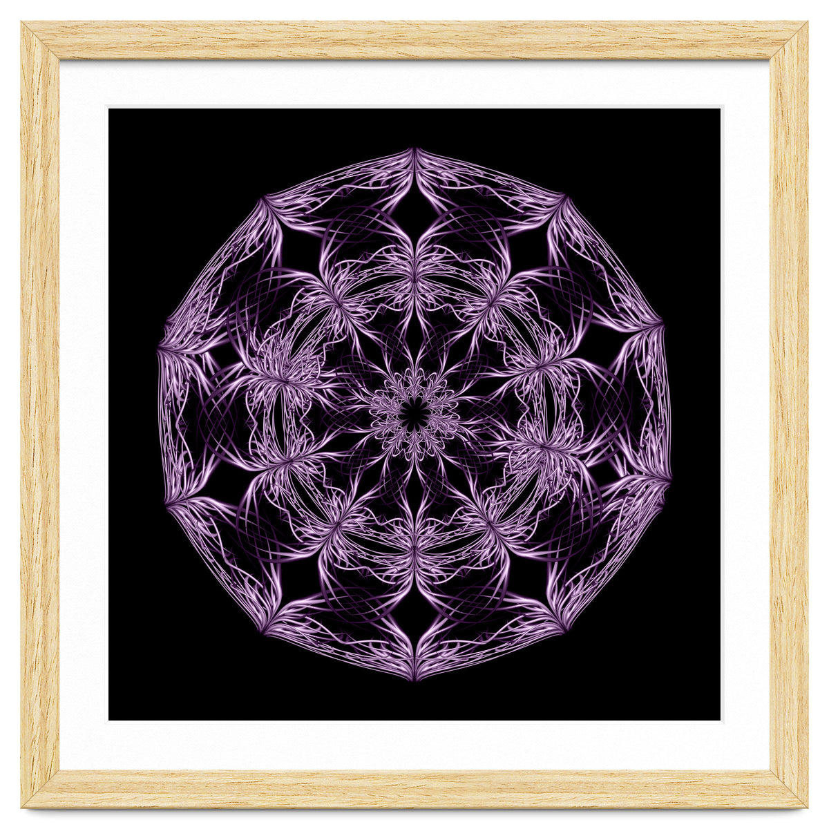 Mandala purple and black