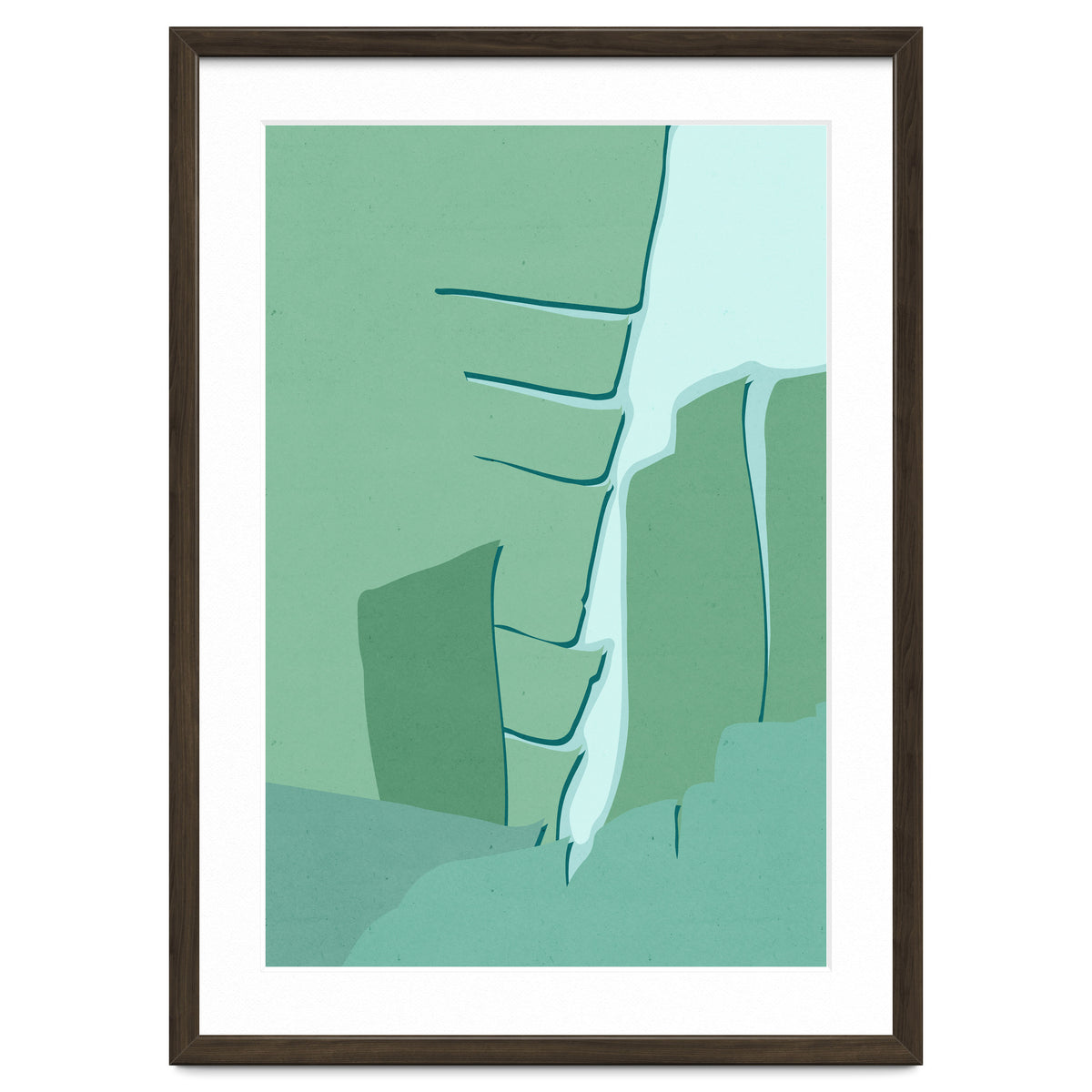 Abstract Banana Leaves One - Greener Eden