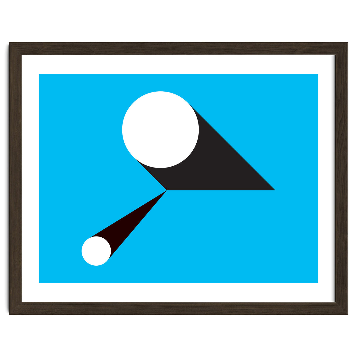 Geometric Shapes No. 46 - blue & black