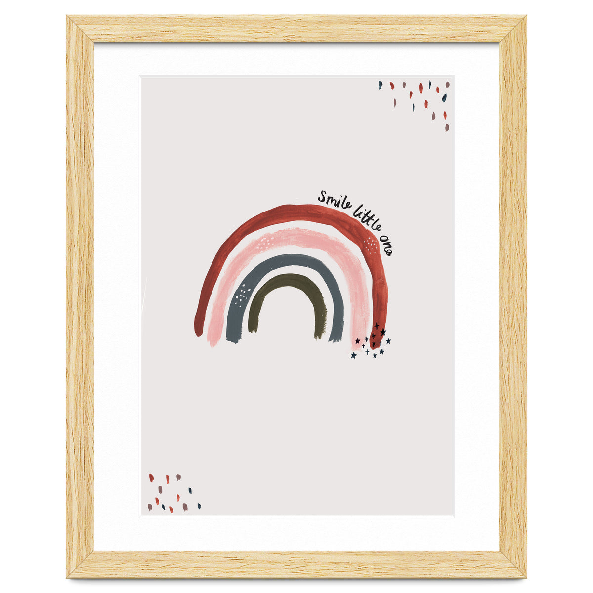 Smile Little One Rainbow Portrait