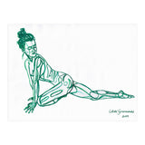 Pigeon Pose in Green (Print Only) thumbnail
