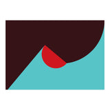 Geometric Shapes No. 8 - blue, purple & red (Print Only) thumbnail