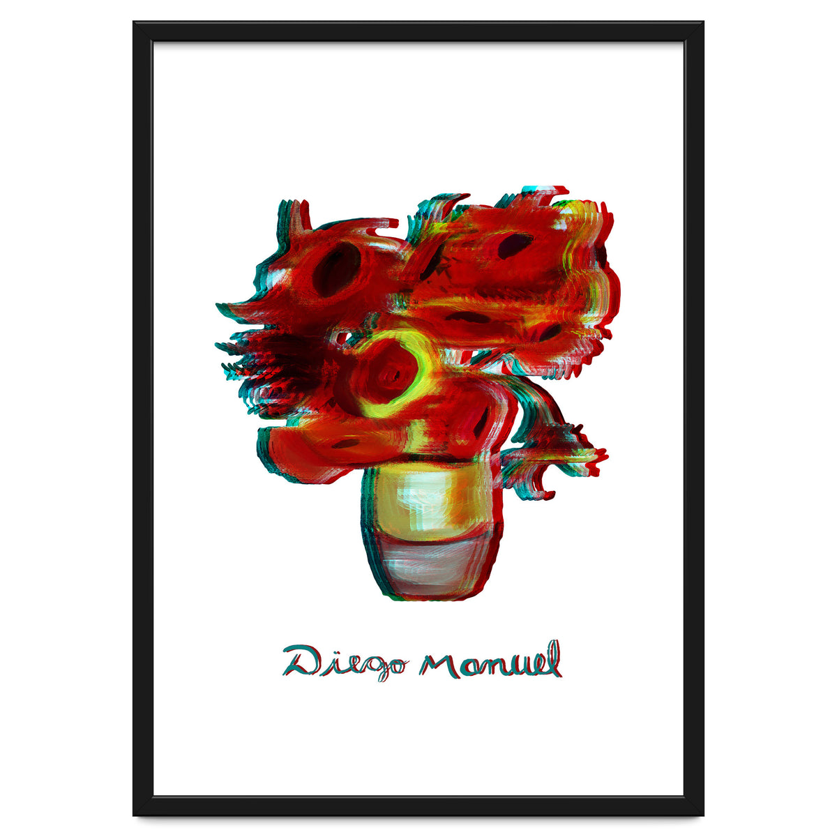 Florero Fondo Blanco