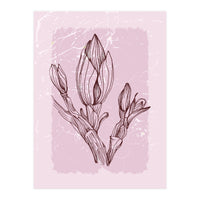 Magnolia Simple Minimal Geometric - Boho Botanical Leave (Print Only)