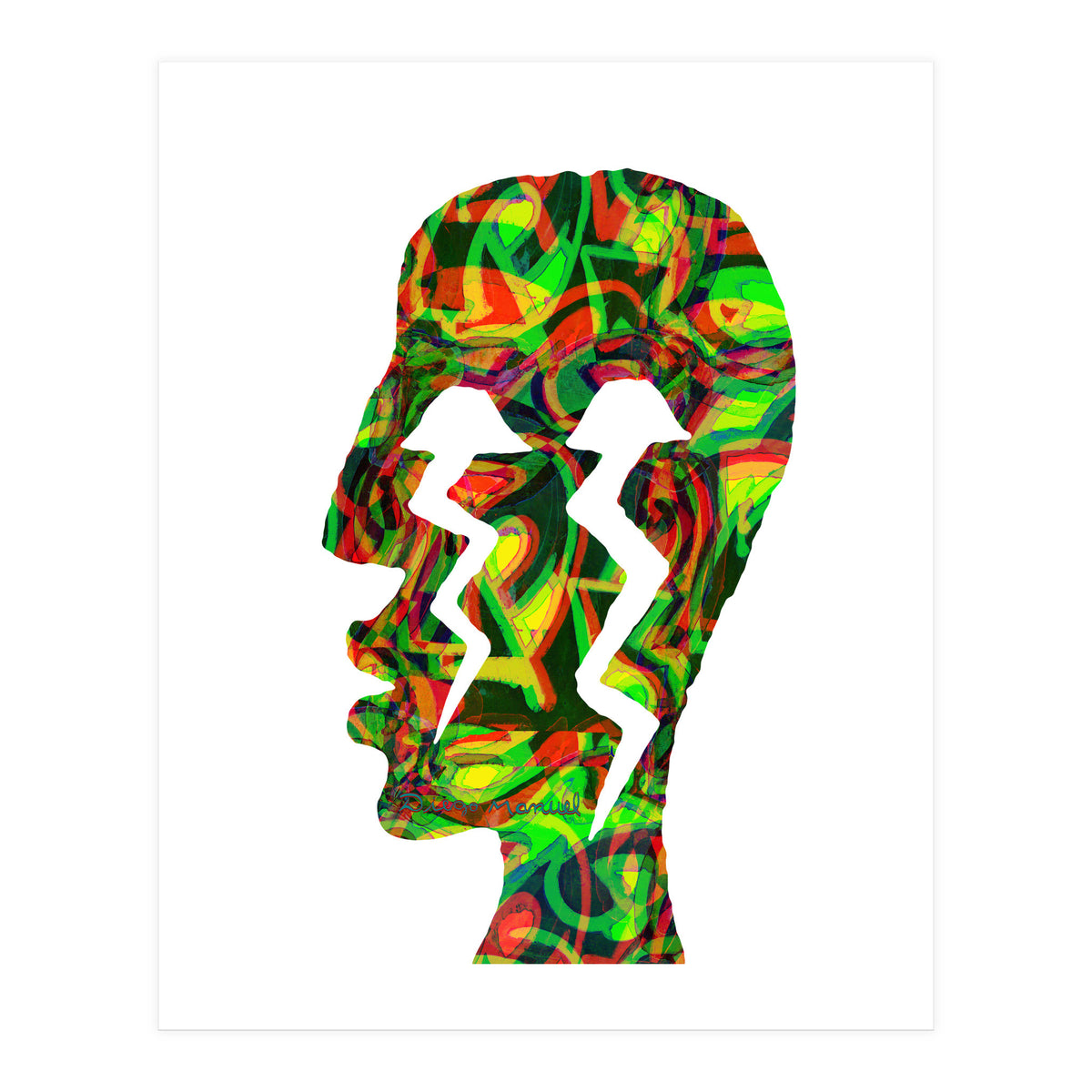 Perfil Con Rayos  (Print Only)