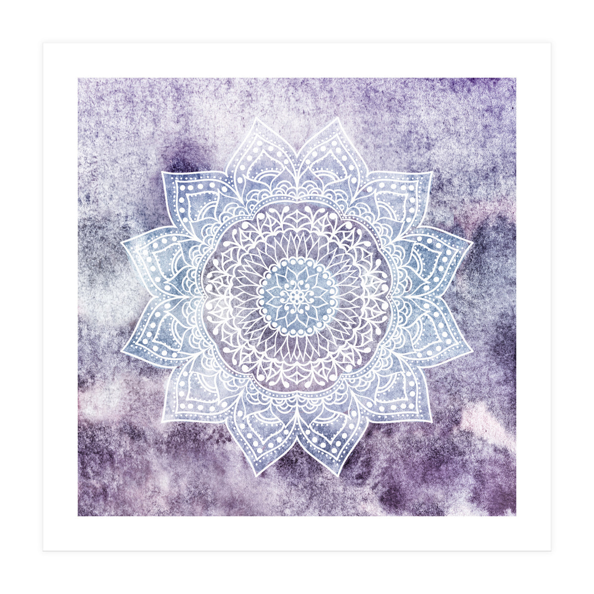 Deep Purple Mandala  (Print Only)