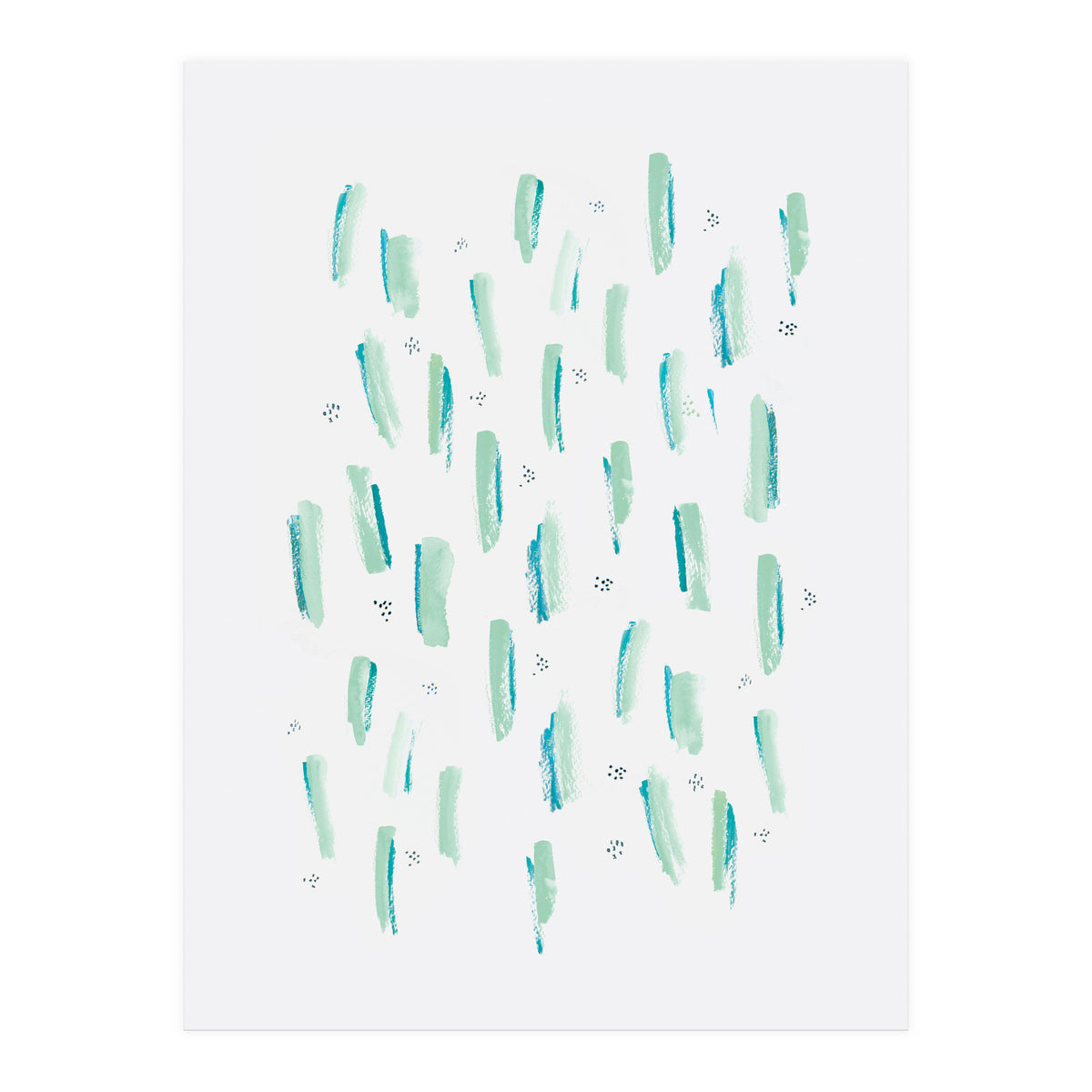Brush Strokes Mint (Print Only)