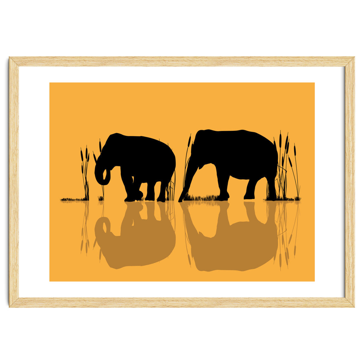 Elephants In The Water