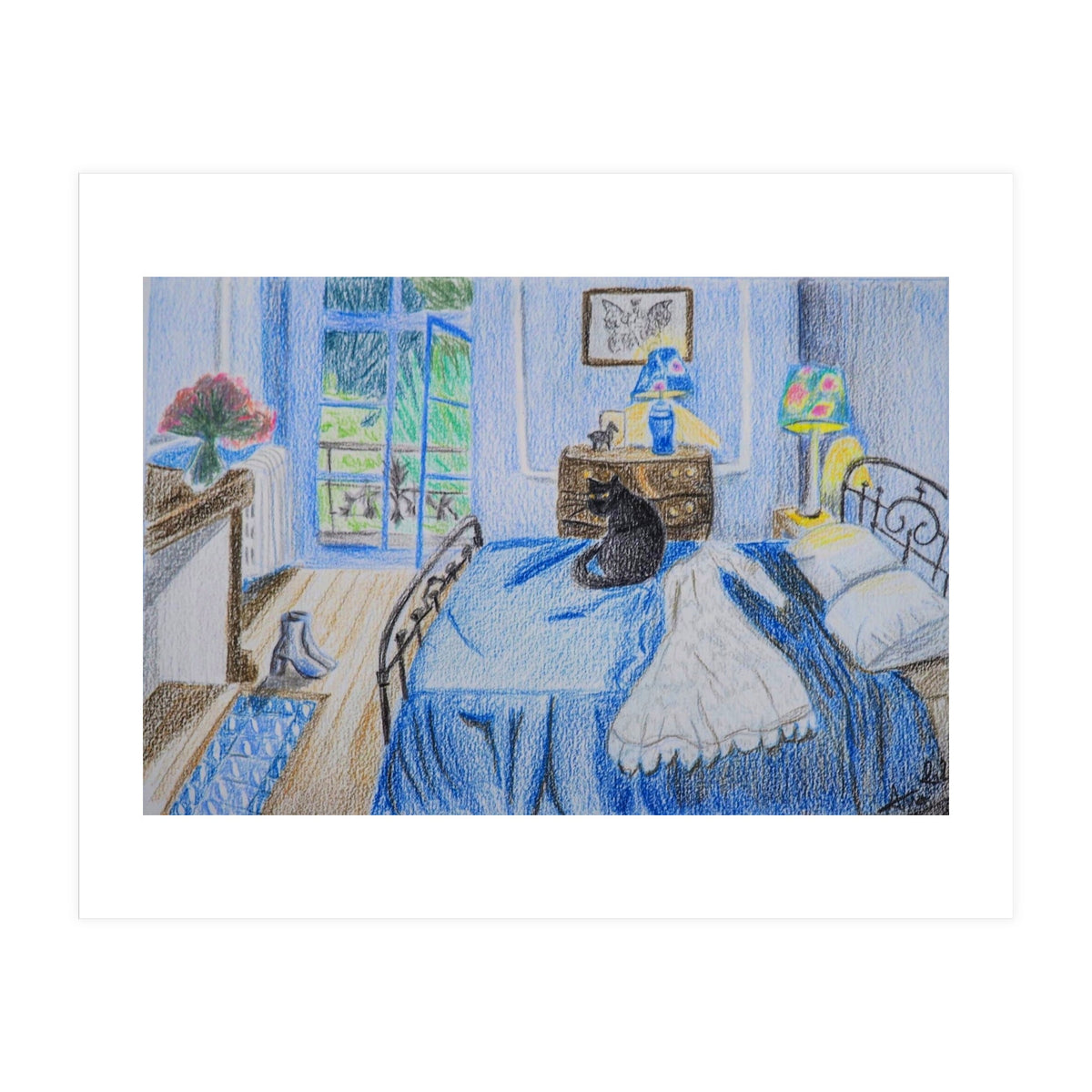 Chambre Bleue (Print Only)