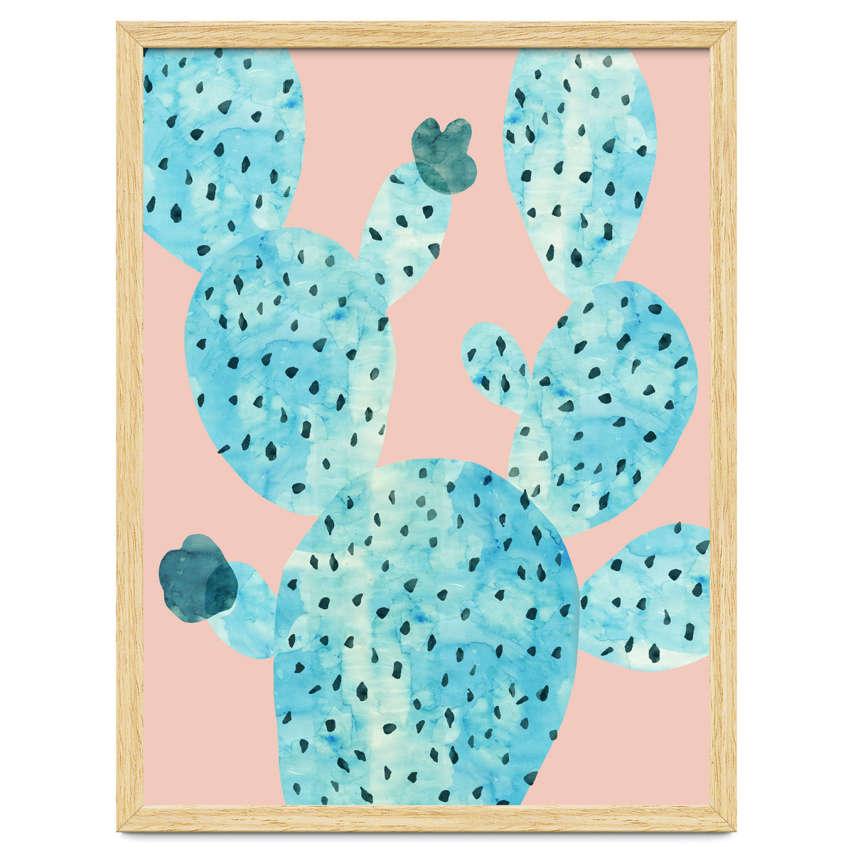 Watercolor of cacti III