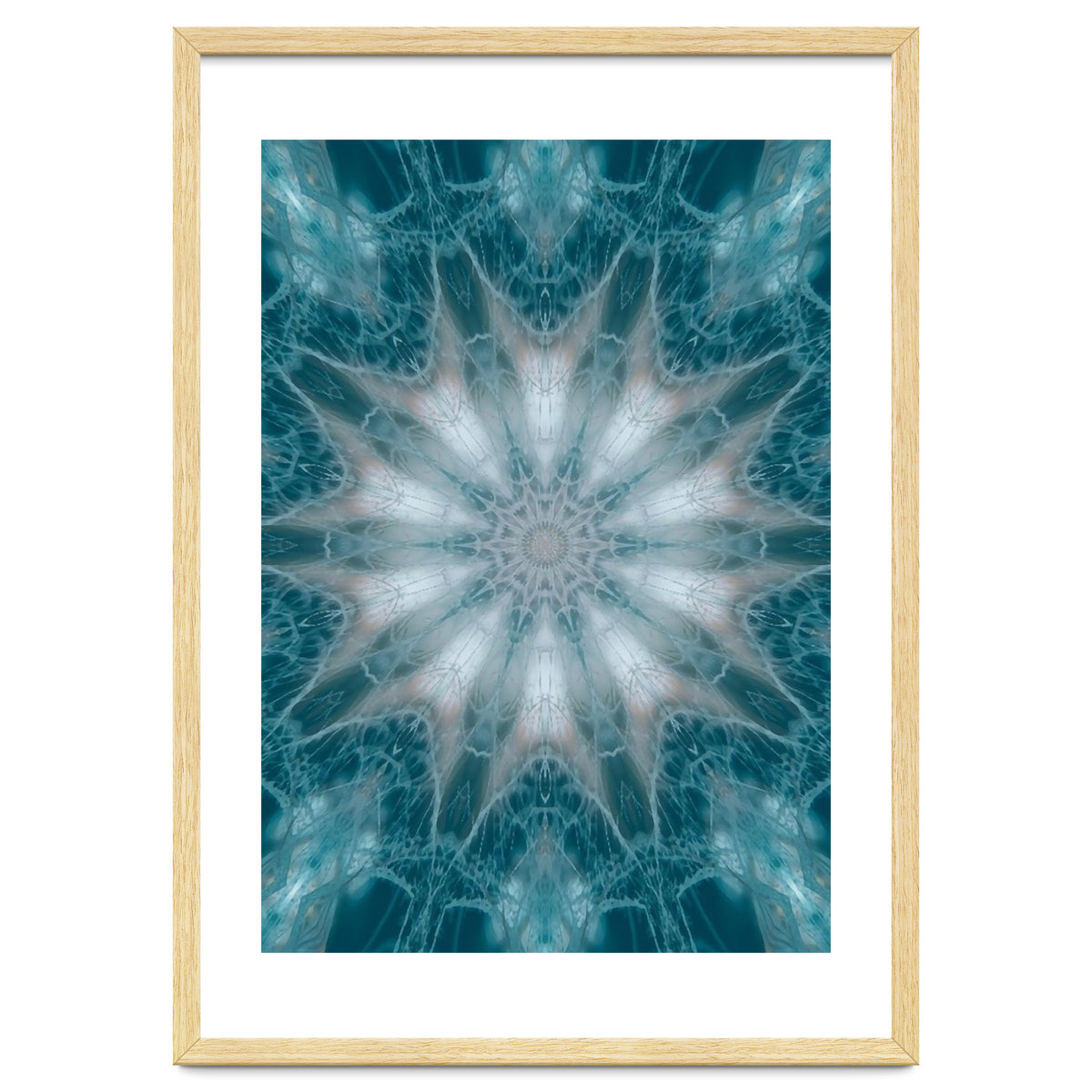 Mandala - Green, White, Rose