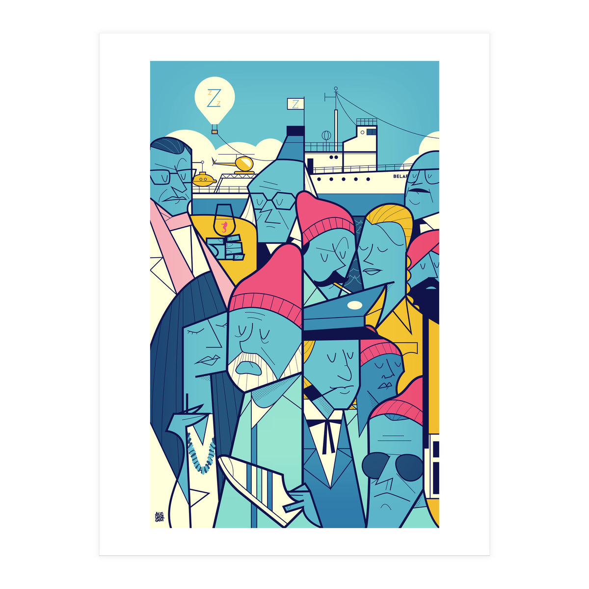 Acquatic Life With Steve Zissou (Print Only)