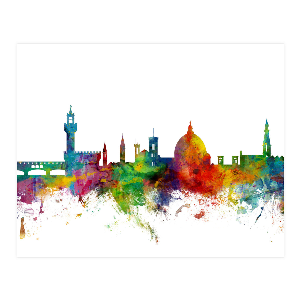 Florence Italy Skyline (Print Only)