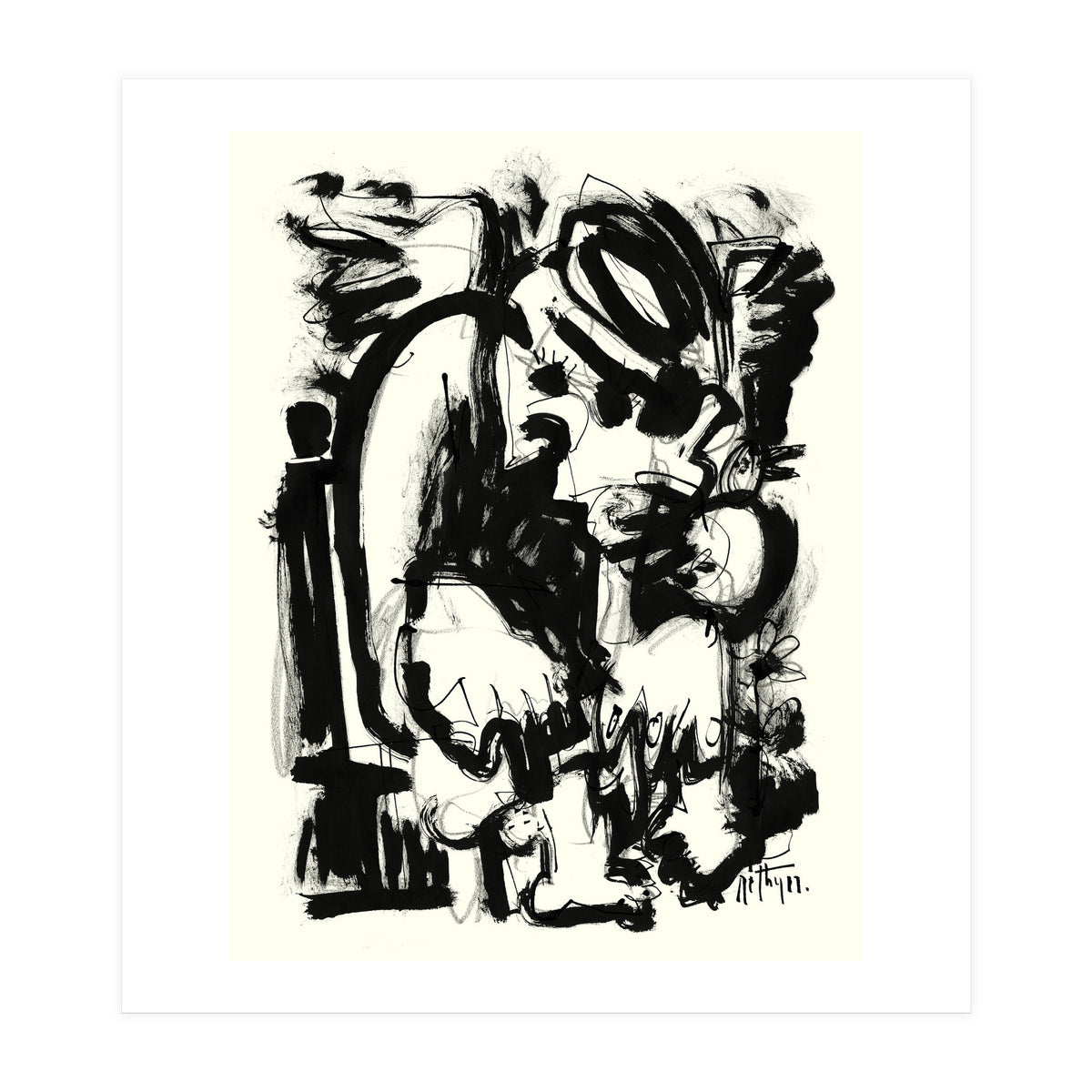 Saint With Bird (Print Only)