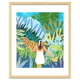 Lost in the Jungle of Feelings | Forest Tropical Botanical Nature Plants Illustration thumbnail