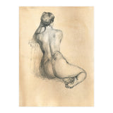 Nude beautiful girl from the back (Print Only) thumbnail