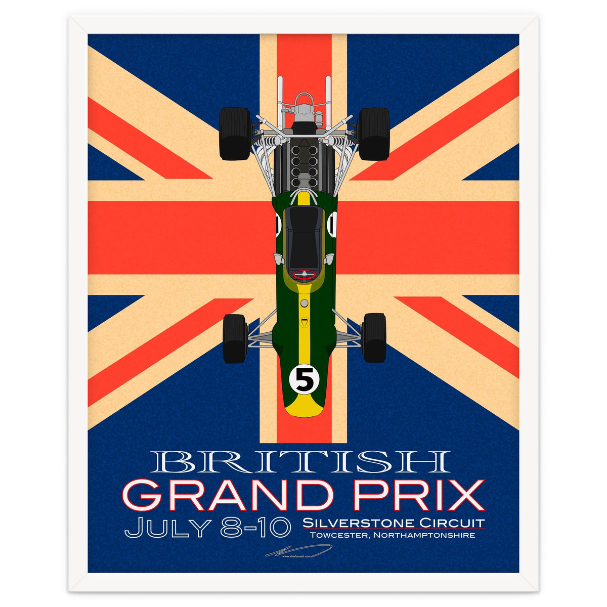 British Grand Prix poster