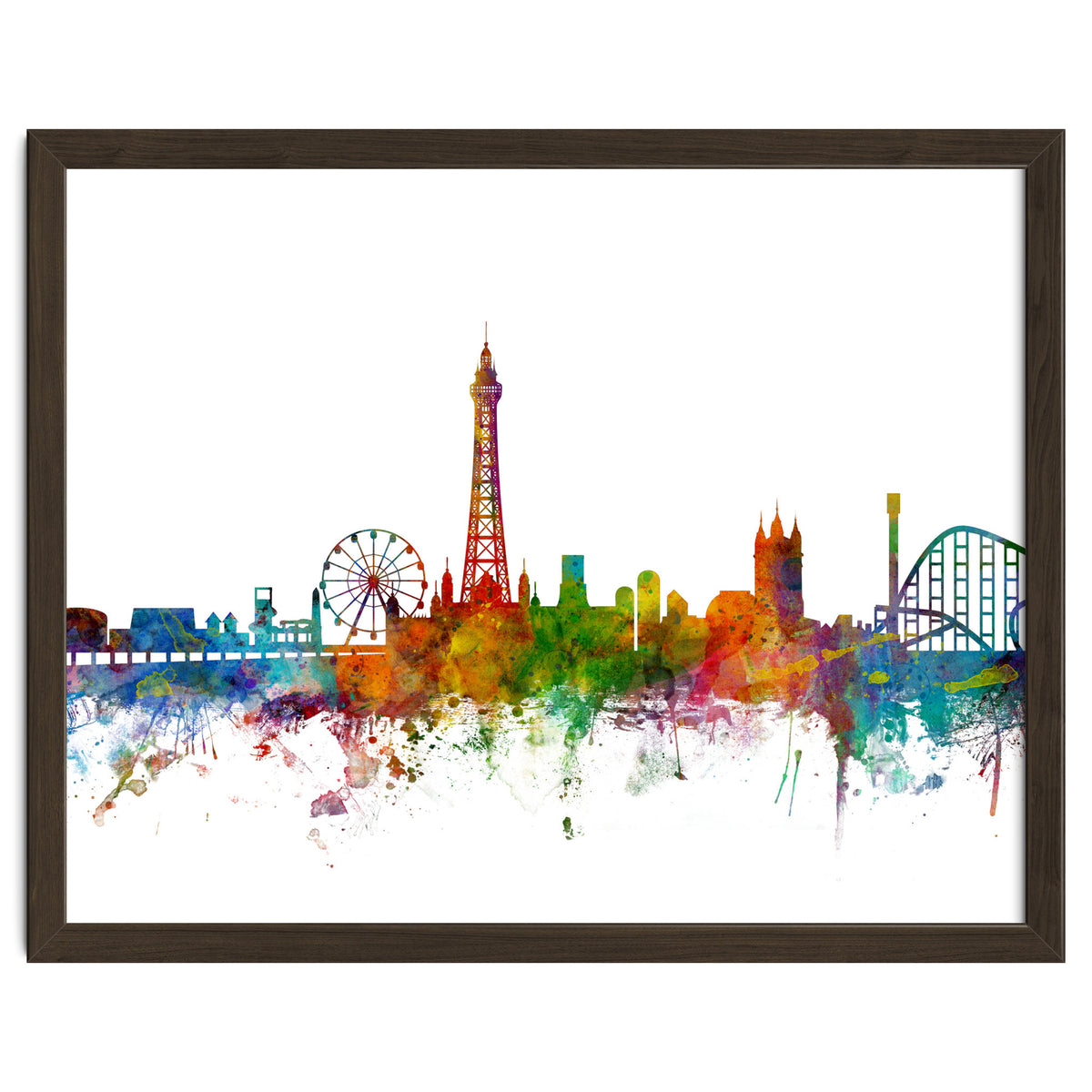 Blackpool England Skyline