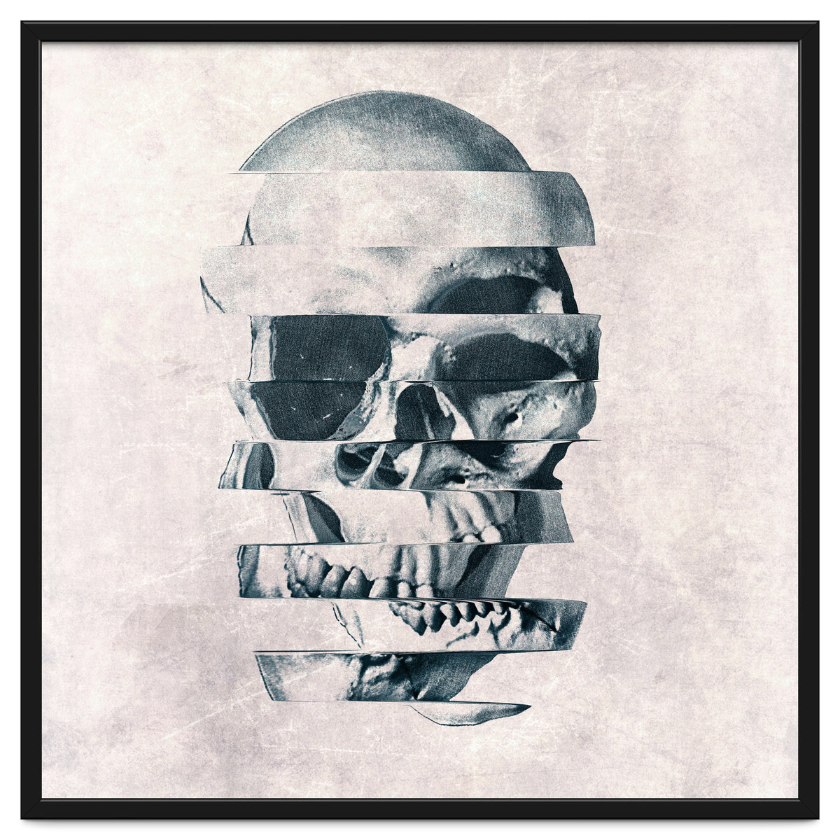 Glitch Skull Mono