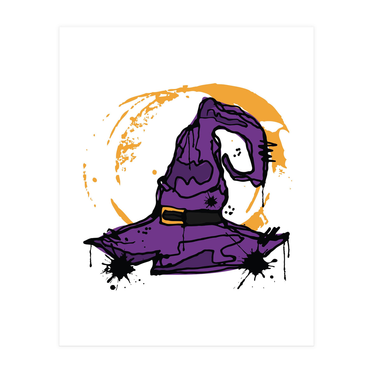 Witch hat Scribble (Print Only)